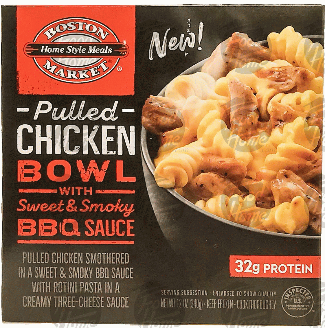 Boston Market Home Style Meals  pulled chicken bowl, with sweet & smoky bbq sauce Full-Size Picture